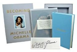 SIGNED COPY Becoming Book Deluxe Gift Box by MICHELLE OBAMA Autograph 1st Ed