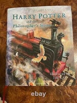 SIGNED & DOODLED Harry Potter and the Philosopher's Stone Illustrated 1st Print