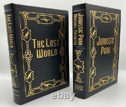 SIGNED Easton Press 2V JURASSIC PARK LOST WORLD LIMITED Edition SCARCE SEALED