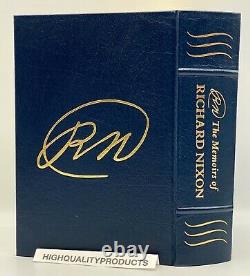 SIGNED Easton Press Biography MEMOIRS OF RICHARD NIXON Watergate LIMITED Edition