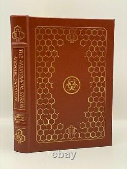 SIGNED Easton Press THE ANDROMEDA STRAIN Michael Crichton LIMITED Edition #327