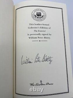 SIGNED Easton Press THE EXORCIST William Peter Blatty Collectors LIMITED Edition