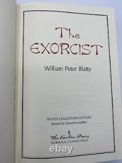 SIGNED Easton Press THE EXORCIST William Peter Blatty Collectors LIMITED Edition