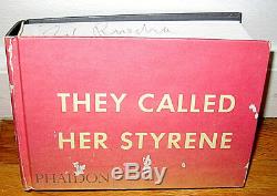 SIGNED Edward Ed Ruscha They Called Her Styrene Word Drawings Paintings Works HC