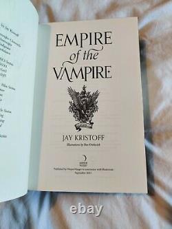 SIGNED Empire of the Vampire Jay Kristoff Illumicrate Limited Edition With Pin