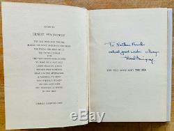 SIGNED Ernest Hemingway The Old Man and the Sea 1952 Hardcover Fishing 1st