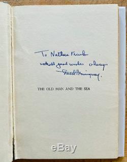 SIGNED Ernest Hemingway The Old Man and the Sea 1952 Hardcover Fishing 1st