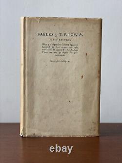 SIGNED Fables. T. F. Powys. 1929 1st Edition. Limited 1/750. Rare Dust Jacket