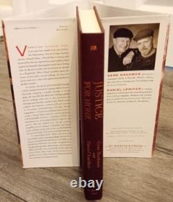 SIGNED Gene Hackman & Daniel Lenihan Justic for None 1st Edition First Hardback