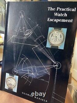 SIGNED George Daniels Practical Watch Escapement 1st Edition. RARE. Watchmaking