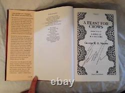 SIGNED George R R Martin Feast For Crows 1st/1st 2005 Voyager in Original DW