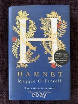 SIGNED Hamnet Maggie O'Farrell 1st HB Waterstones Exclusive