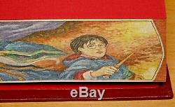 SIGNED Harry Potter And The Philosopher's Stone FORE-EDGE PAINTING J. K Rowling