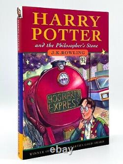 SIGNED Harry Potter Philosopher's Stone FIRST EDITION 4th Print ROWLING