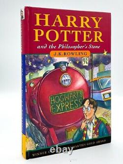 SIGNED Harry Potter Philosopher's Stone FIRST EDITION 4th Print ROWLING