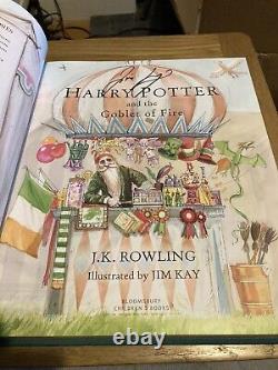 SIGNED Harry Potter and the Goblet of Fire, Deluxe Illustrated 1st Print UK