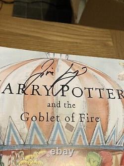 SIGNED Harry Potter and the Goblet of Fire, Deluxe Illustrated 1st Print UK