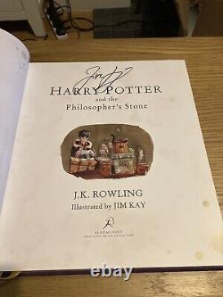 SIGNED Harry Potter and the Philosopher's Stone, Deluxe Illustrated 1st Print UK