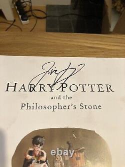 SIGNED Harry Potter and the Philosopher's Stone, Deluxe Illustrated 1st Print UK