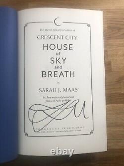 SIGNED House Of Sky and Breath By Sarah J. Maas. 1ST1ST EDITION. PRISTINE