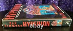 SIGNED Hyperion by Dan Simmons, 1990 Hardcover UK 1st Edition/1st Print