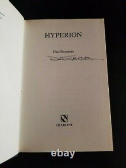 SIGNED Hyperion by Dan Simmons, 1990 Hardcover UK 1st Edition/1st Print
