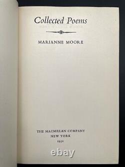 SIGNED & INSCRIBED Collected Poems of Marianne Moore FIRST EDITION 1st 1951