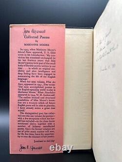 SIGNED & INSCRIBED Collected Poems of Marianne Moore FIRST EDITION 1st 1951