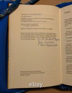 SIGNED JOHN WIENERS Selected Poems 1972 1st Edition HC/DJ free S/H