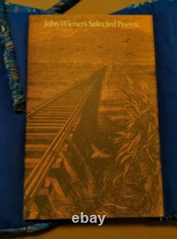 SIGNED JOHN WIENERS Selected Poems 1972 1st Edition HC/DJ free S/H