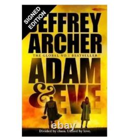 SIGNED Jeffrey Archer Book Adam And Eve First Edition Hardcover & COA Auto