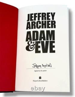 SIGNED Jeffrey Archer Book Adam And Eve First Edition Hardcover & COA Auto