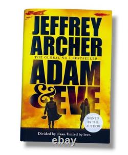 SIGNED Jeffrey Archer Book Adam And Eve First Edition Hardcover & COA Auto