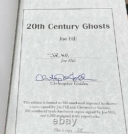 SIGNED LIMITED Joe Hill 20th Century Ghosts 1/200 Slipcased PS Stephen King RARE
