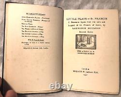 SIGNED Laurence Housman Little Plays 1st/1st 1931 With Autographed Lettter