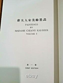 SIGNED MADAME CHIANG KAI-SHEK'S PAINTINGS Vol. 1 & 2 Rare 1st Edition Art Books