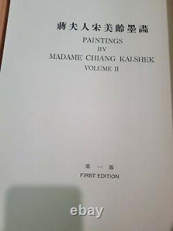 SIGNED MADAME CHIANG KAI-SHEK'S PAINTINGS Vol. 1 & 2 Rare 1st Edition Art Books