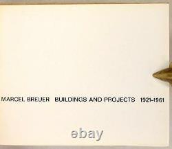 SIGNED MARCEL BREUER BUILDINGS AND PROJECTS 1921-1961 HARDCOVER withDUSTJACKET