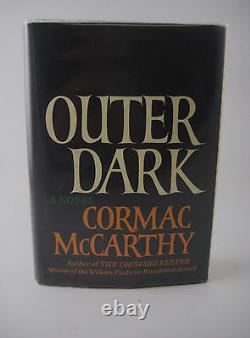 SIGNED Outer Dark Cormac McCarthy 1st Edition First Printing NOVEL 1968 Fiction