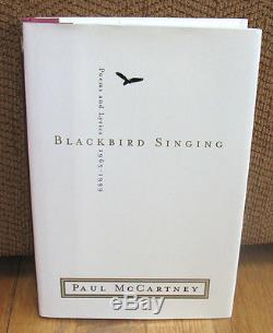 SIGNED Paul McCartney Blackbird Singing COA Poems Lyrics 1965 1999 1st ED HC DJ
