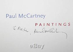 SIGNED Paul McCartney Paintings COA Portraits Faces Linda Abstract 1st HC DJ