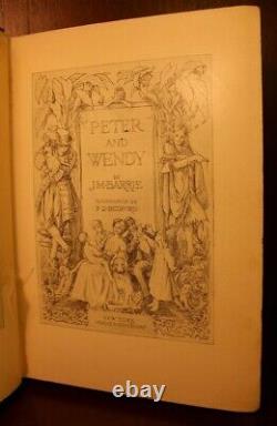 SIGNED Peter and Wendy 1911 First American Edition J. M. Barrie Peter Pan