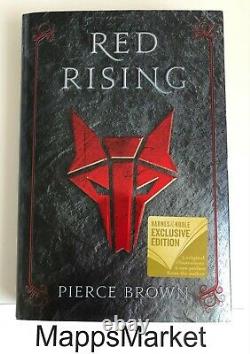 SIGNED Red Rising by Pierce Brown B&N Exclusive Howler's Edition Hardcover NEW