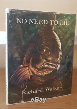 SIGNED Richard Dick Walker No Need to Lie carp fishing angling book Redmire Pool