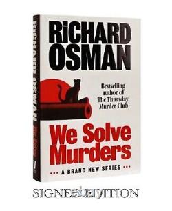 SIGNED Richard Osman Book We Solve Murders First Exclusive Edition Hardcover&COA