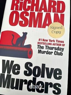 SIGNED Richard Osman Book We Solve Murders First Exclusive Edition Hardcover&COA