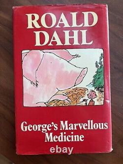 SIGNED Roald Dahl GEORGE's MARVELLOUS MEDICINE 1st Edition 1981 HBDJ Book 1/1