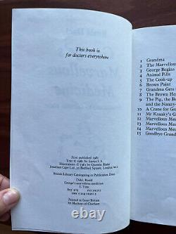SIGNED Roald Dahl GEORGE's MARVELLOUS MEDICINE 1st Edition 1981 HBDJ Book 1/1