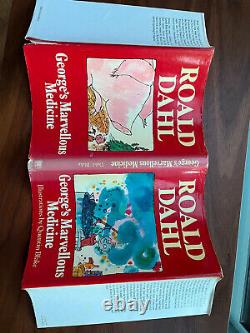 SIGNED Roald Dahl GEORGE's MARVELLOUS MEDICINE 1st Edition 1981 HBDJ Book 1/1