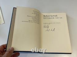 SIGNED Robert Lowell, Notebook, 1967-68, 1st Edition, Poetry